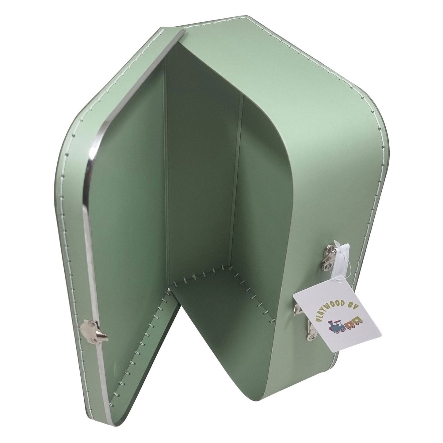 Playwood Cardboard Suitcase Set Green, 3e.