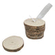 Round Coaster avec écorce Paulownia Wood 10cm, 6e.