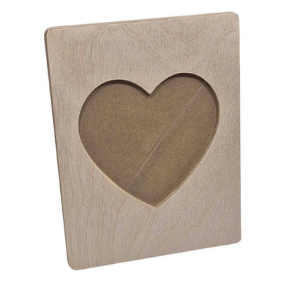 Cadre photo en bois Playwood coeur