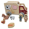 Animaux de ferme en forme de voiture en bois Playwood