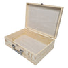 Valise en pin Playwood format A4 avec poignée en métal