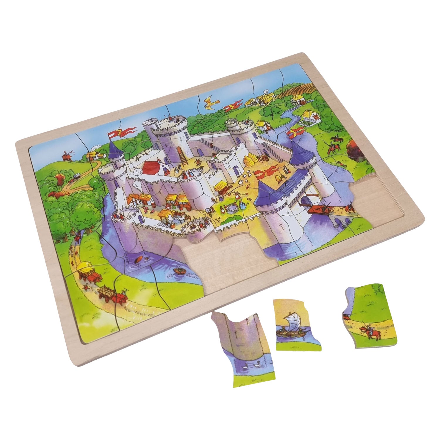 Château puzzle en bois Playwood - 41 pcs.