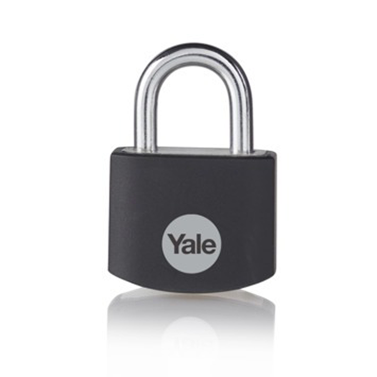 Yale 1065061 - cadenas 25mm aluminium noir std | 3 pièces