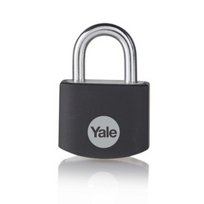 Yale 1065061 - cadenas 25mm aluminium noir std | 3 pièces