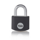 Yale 1065061 - cadenas 25mm aluminium noir std | 3 pièces