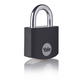 Yale 1065060 - cadenas 32mm aluminium noir std | 3 pièces