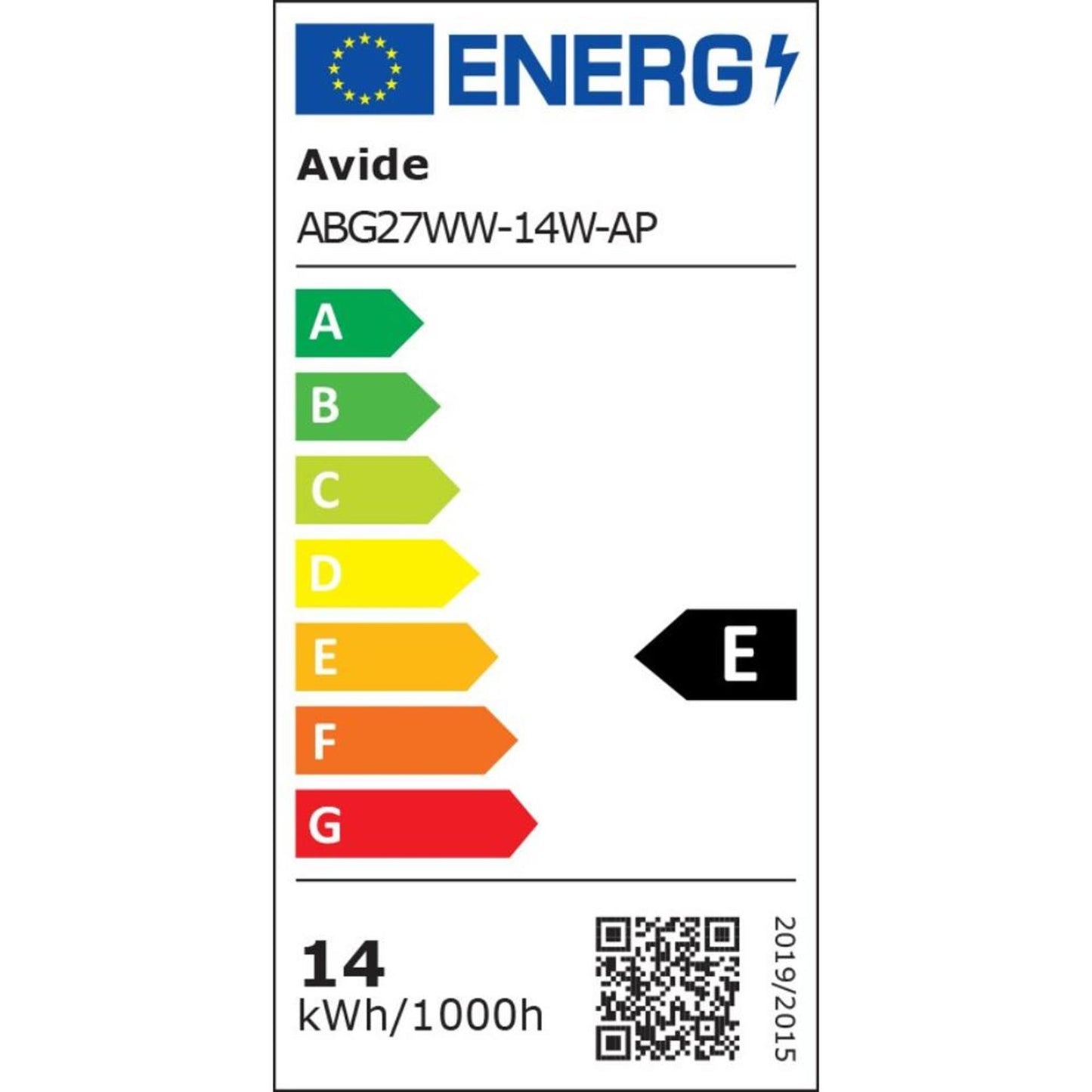 Avide lampe LED E27 14W 3000K WW 1521lm