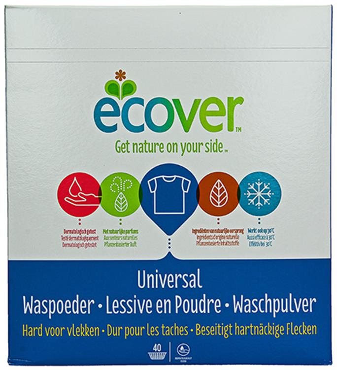 Ecover 1009801 - lessive universelle 3kg 40 cuillères | 3 pièces