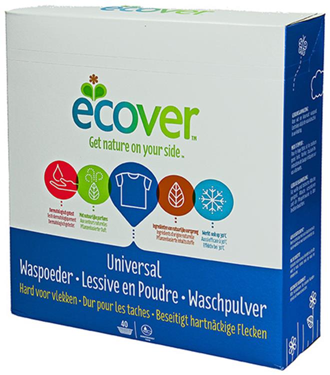 Ecover 1009801 - lessive universelle 3kg 40 cuillères | 3 pièces