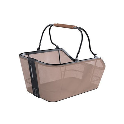 Basil Cento Tech Fibre Nordlicht Mik - Becycle Basket - à l'arrière - Brown