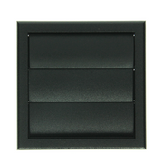 Renson 1069265 - grille de hotte aspirante en saillie PVC 733 (154x154) str 9005 (noir) | 2 pièces - afbeelding 1