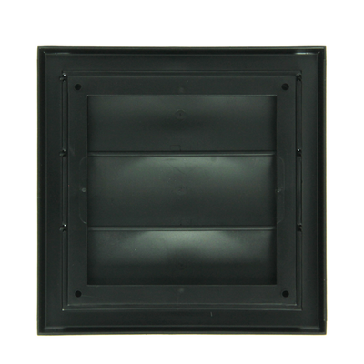 Renson 1069265 - grille de hotte aspirante en saillie PVC 733 (154x154) str 9005 (noir) | 2 pièces