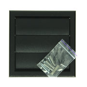Renson 1069265 - grille de hotte aspirante en saillie PVC 733 (154x154) str 9005 (noir) | 2 pièces - afbeelding 3