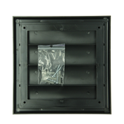Renson 1069266 - grille de hotte aspirante en saillie PVC 733 (187x187) str 9005 (noir) | 2 pièces - afbeelding 5