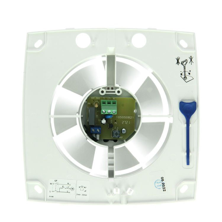 Renson 1069254 - mécan. ventilateur avec minuterie 9212t (dia 125) | 2 pièces
