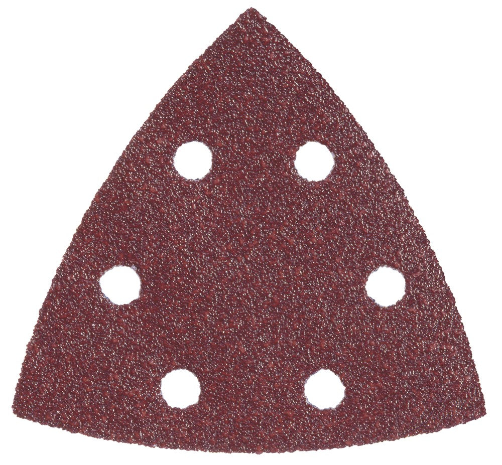 Accessoires Metabo feuilles abrasives triangulaires collées - p80 perforées. | 5 pièces | 624942000 624942000