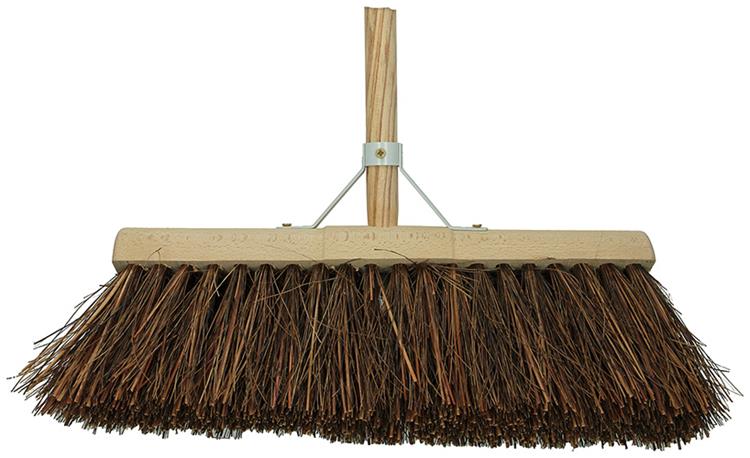 1009155 - Balai d'écurie piassava tige 45cm | 3 pièces
