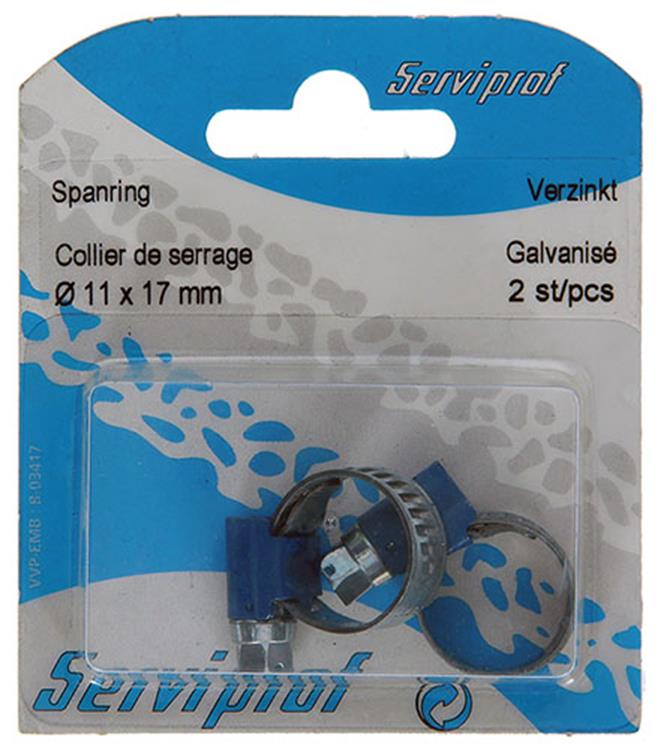 Mack 1015897 - 2 anneaux de tension galvanisés carte 11x17mm | 10 pièces