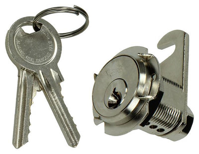 Mack 1015857 - 1 serrure pour armoire aux lettres nickelée 20mm | 5 pièces
