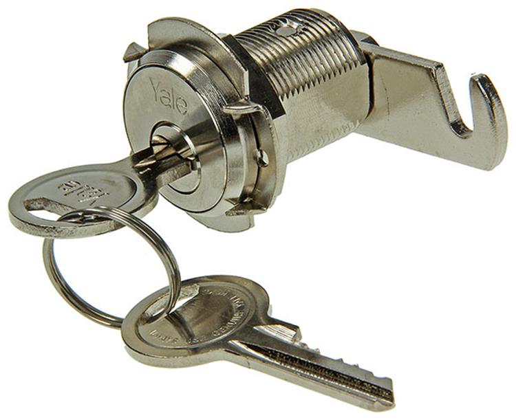 Mack 1015858 - 1 serrure pour armoire aux lettres nickelée 25mm | 5 pièces