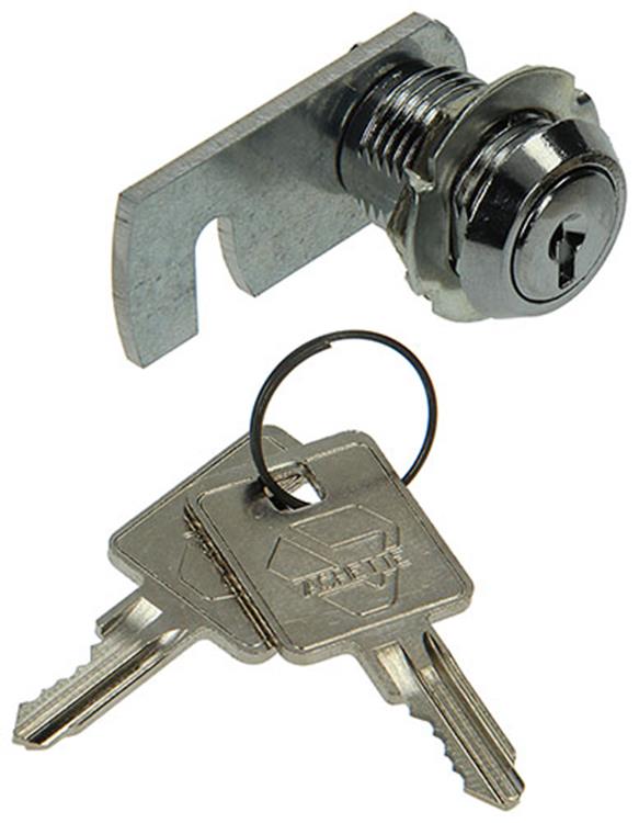 Mack 1013583 - Serrure pour armoire à 1 lettres chromée 22mm | 5 pièces