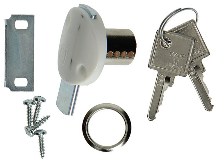 Mack 1015830 - 1 cylindre de montage blanc 20 mm | 5 pièces