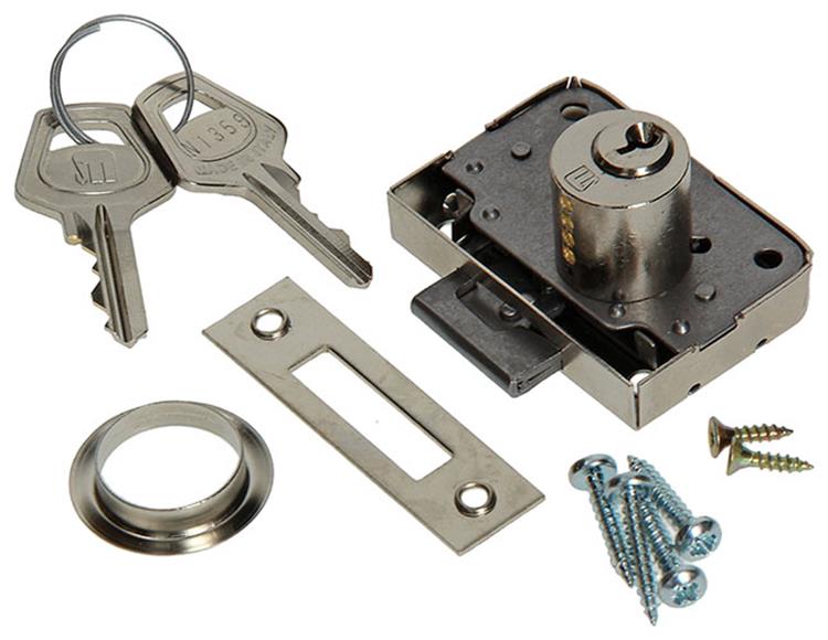 Mack 1015831 - 1 meuble cylindre support l.l. nickelé 20 mm | 5 pièces