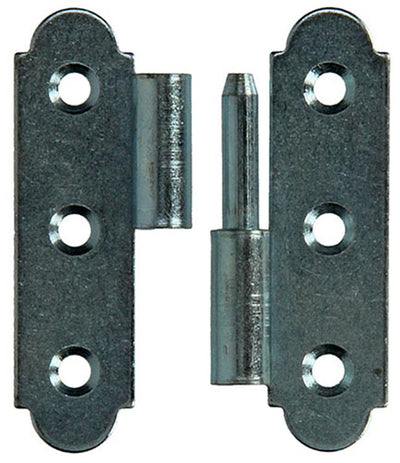 Mack 1013256 - 2 charnières espagnoles droite galvanisées h 60 x l 40 mm | 5 pièces