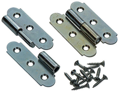 Mack 1013255 - 2 charnières espagnoles gauche galvanisées h 60 x l 40 mm | 5 pièces