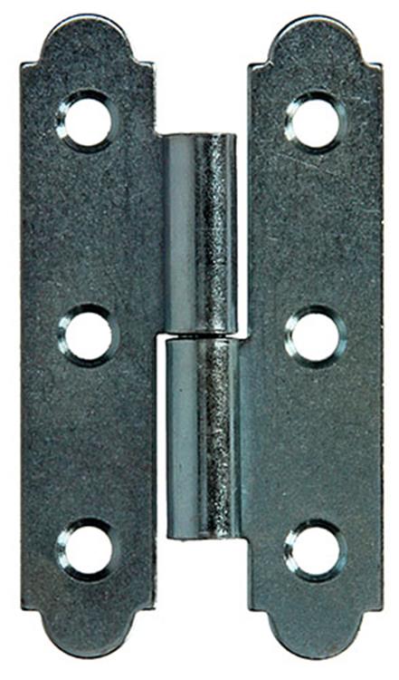 Mack 1013258 - 2 charnières espagnoles droite galvanisées h 80 x l 45mm | 5 pièces