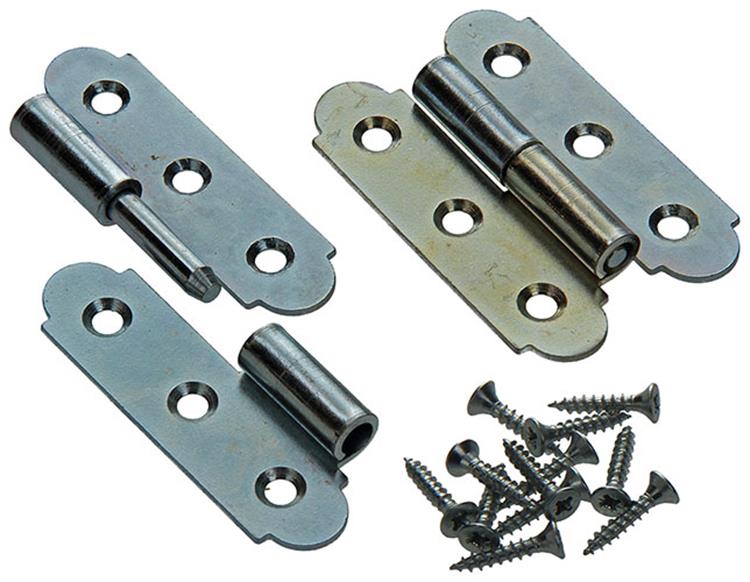 Mack 1013257 - 2 charnières espagnoles gauche galvanisées h 80 x l 45mm | 5 pièces