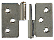 Mack 1013351 - 2 charnières de meuble droite nickelées h 40 x l 50 mm | 5 pièces - afbeelding 1