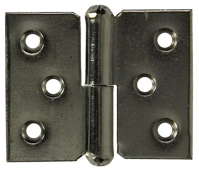 Mack 1013350 - 2 charnières de meuble gauche nickelées h 40 x l 50 mm | 5 pièces