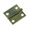 Mack 1013502 - 2 charnières étroites laiton h 25 x l 18 mm | 5 pièces