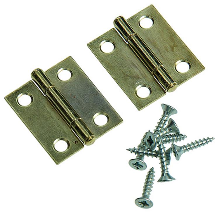 Mack 1013502 - 2 charnières étroites laiton h 25 x l 18 mm | 5 pièces