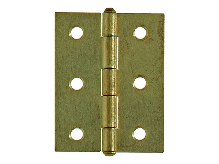 Mack 1013338 - 2 charnières étroites laiton h 50 x l 30 mm | 5 pièces