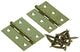 Mack 1013338 - 2 charnières étroites laiton h 50 x l 30 mm | 5 pièces