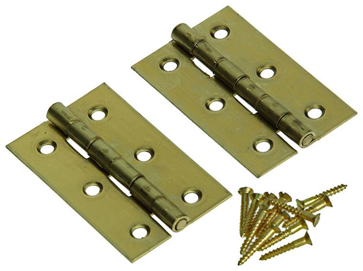 Mack 1013504 - 2 charnières étroites laiton h 60 x l 46 mm | 5 pièces