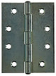 Mack 1013612 - 2 charnières lourdes galvanisées h 100 x l 76 mm | 5 pièces