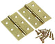 Mack 1013571 - 2 charnières lourdes. laitonné h 75 x l 50 mm | 5 pièces