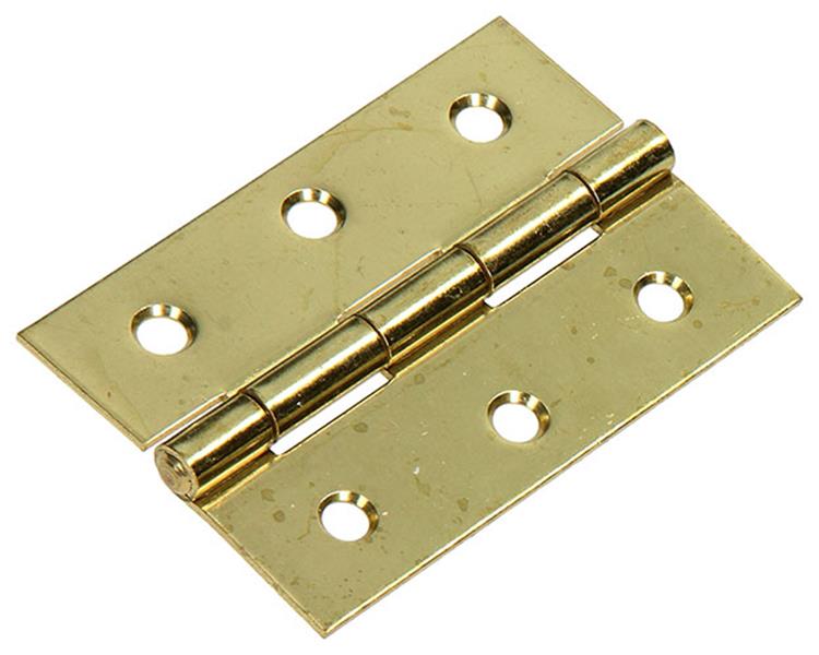 Mack 1013571 - 2 charnières lourdes. laitonné h 75 x l 50 mm | 5 pièces