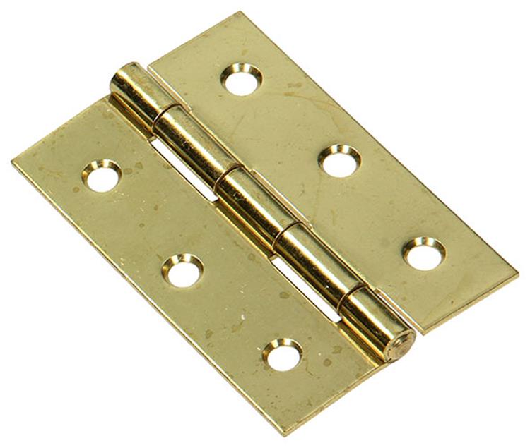 Mack 1013571 - 2 charnières lourdes. laitonné h 75 x l 50 mm | 5 pièces