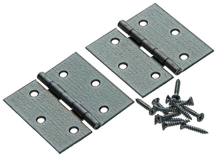 Mack 1013325 - 2 charnières carrées galvanisées h 50 x l 50mm | 5 pièces
