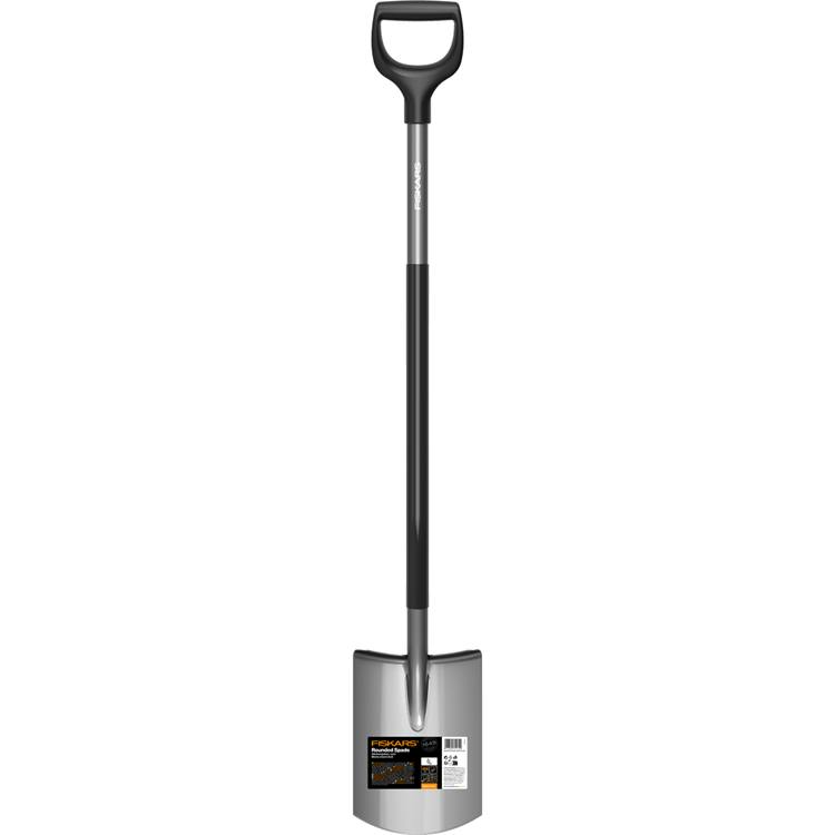 Bêche de jardin ronde ergonomique Fiskars | gris - 1066710