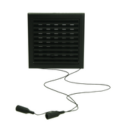 Renson 1069262 - grille orientable en saillie PVC 732 (154x154) str 9005 (noir) | 2 pièces - afbeelding 4