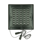 Renson 1069262 - grille orientable en saillie PVC 732 (154x154) str 9005 (noir) | 2 pièces - afbeelding 2