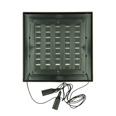 Renson 1069262 - grille orientable en saillie PVC 732 (154x154) str 9005 (noir) | 2 pièces