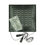Renson 1069262 - grille orientable en saillie PVC 732 (154x154) str 9005 (noir) | 2 pièces - afbeelding 3