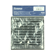 Renson 1069262 - grille orientable en saillie PVC 732 (154x154) str 9005 (noir) | 2 pièces - afbeelding 5