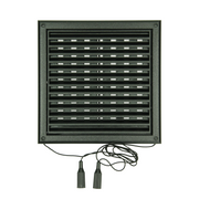 Renson 1069263 - grille orientable en saillie PVC 732 (187x187) str 9005 (noir) | 2 pièces - afbeelding 2
